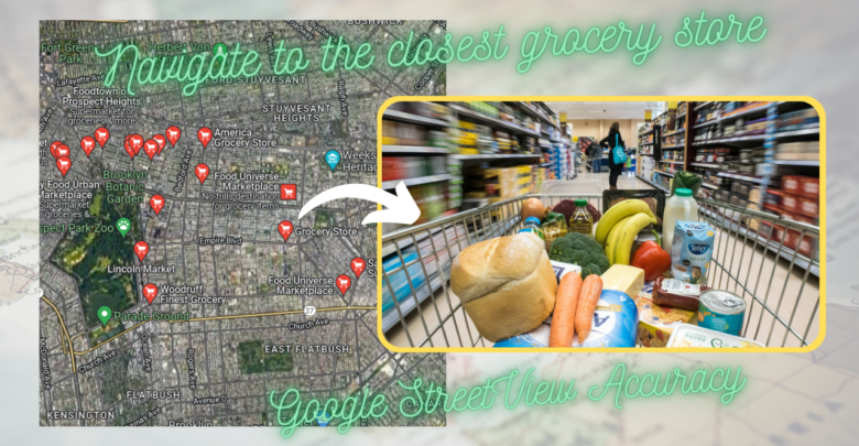 Navigate to the closest grocery store